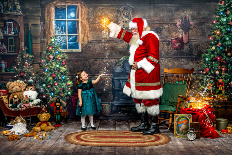 Santa Claus Visit Boy Bluey Magic Memories Magical Bag