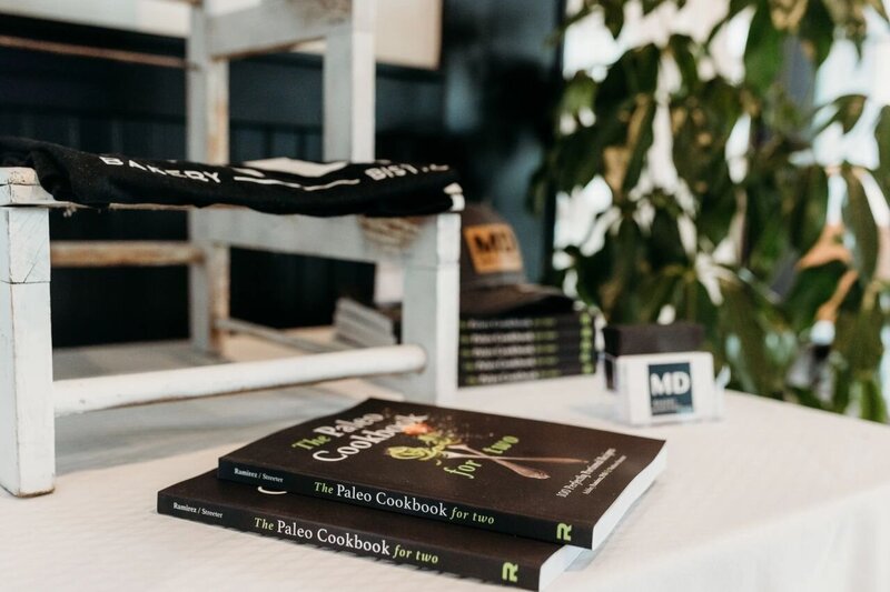 Cookbooks for sale at Mason Dixon Bakery & Bistro