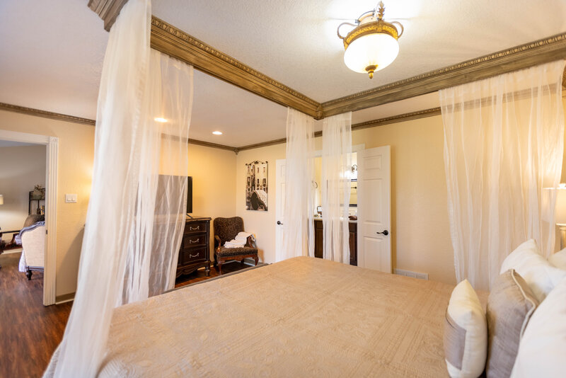 Bedroom suite at Wimberley Boutique Inn