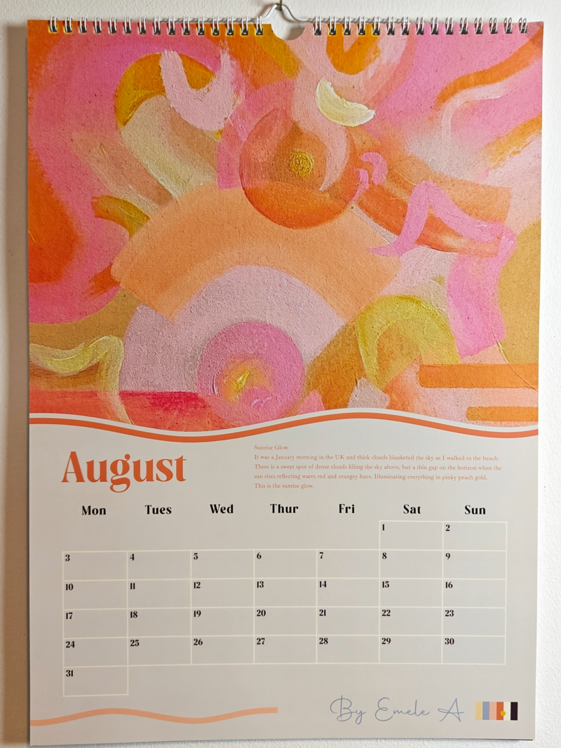 Emele A Calender Aug