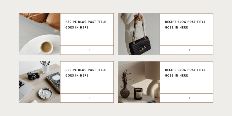 Top Post Layout for Showit Website Template