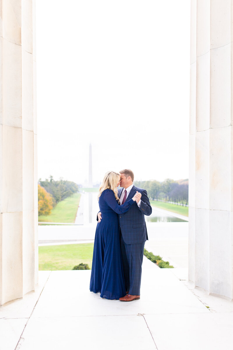 Lincoln Memorial Engagement Session - Washington DC Wedding Photographer - Brianna + Robert - Engagement Session-73