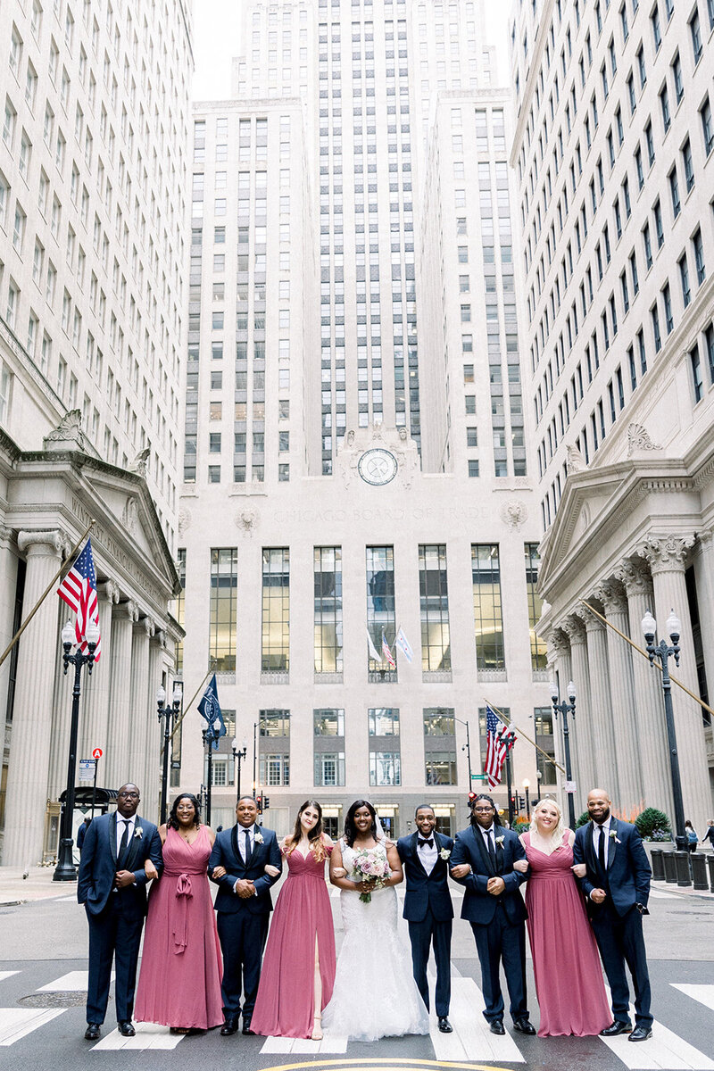 bridal party in chicago