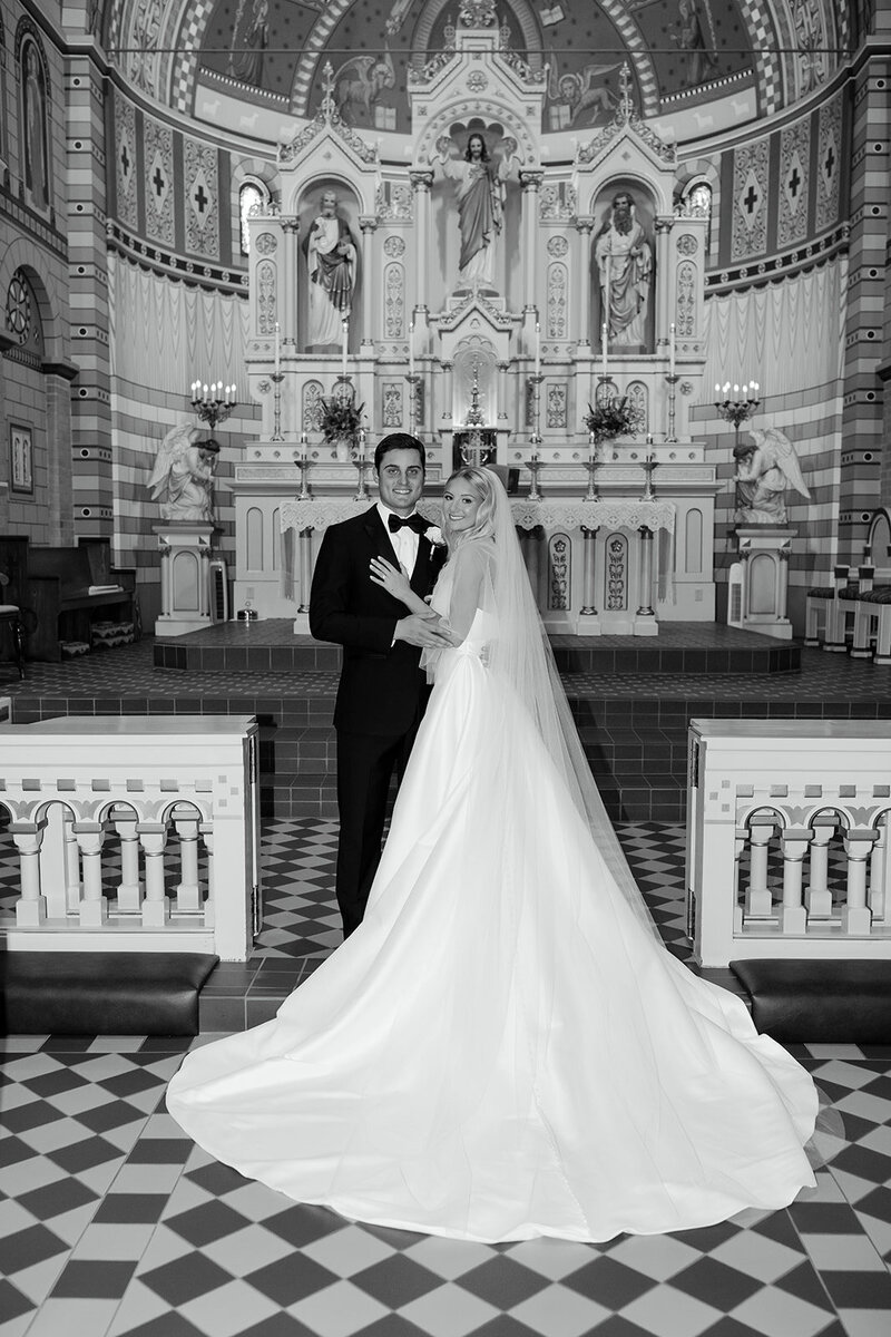 Bride and groom at their ceremony | Something Borrowed