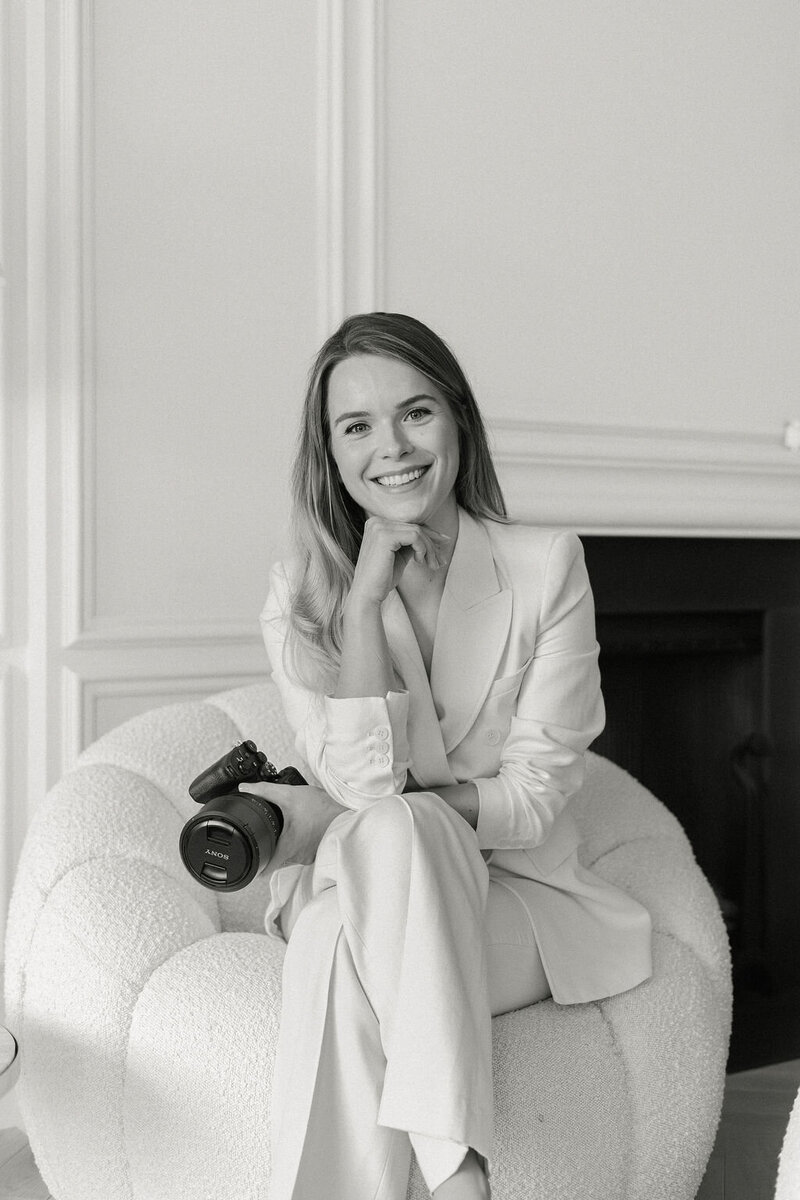 Headshot of Katya Joseph, London wedding photographer