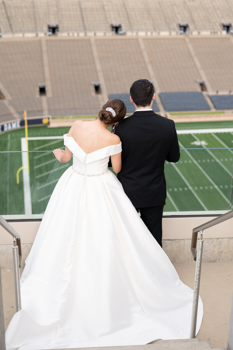 notre dame stadium wedding