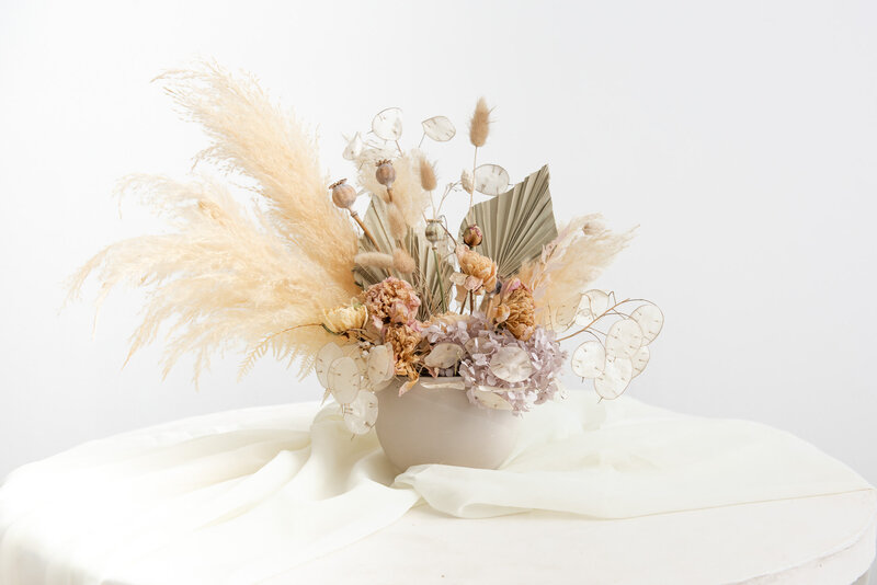 Dried and preserved floral arrangement -3