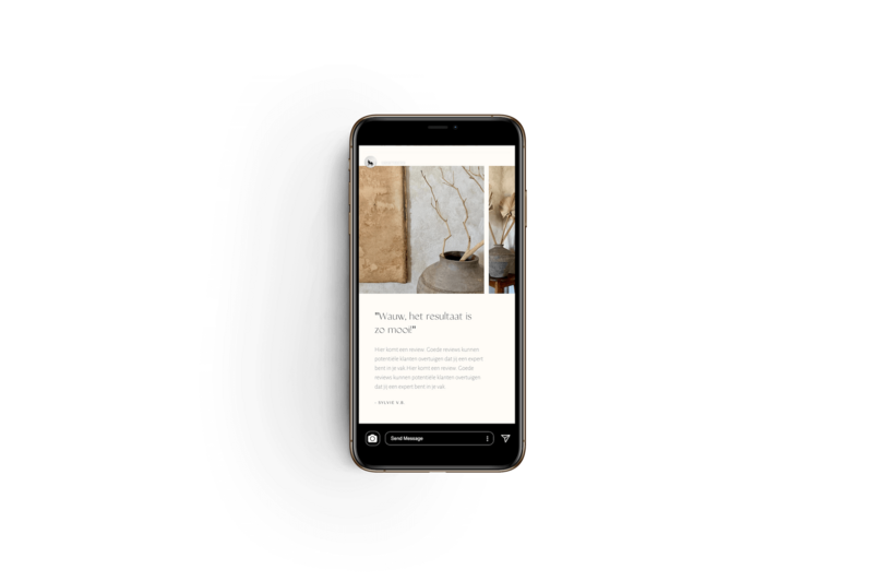Minimalistische Instagram story templates
