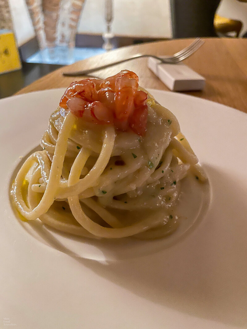 Pasta at Volli Ristorante in Asti, Italy