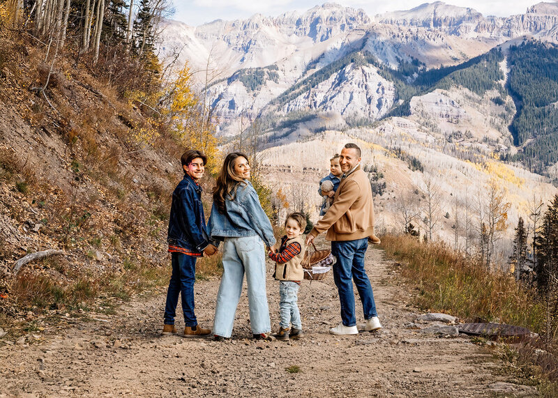 Fall family session in Telluride.