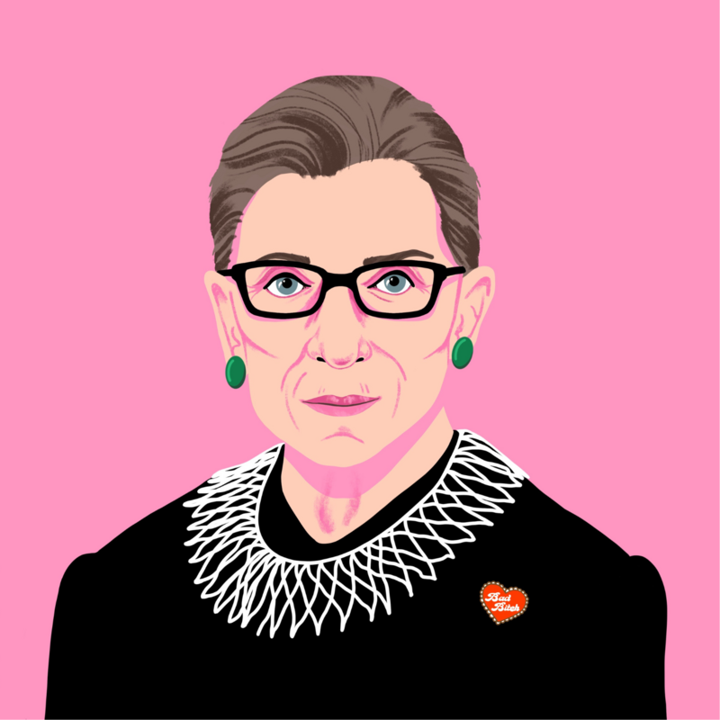 Ruth Bader Ginsburg Illustration_Kelly Packard