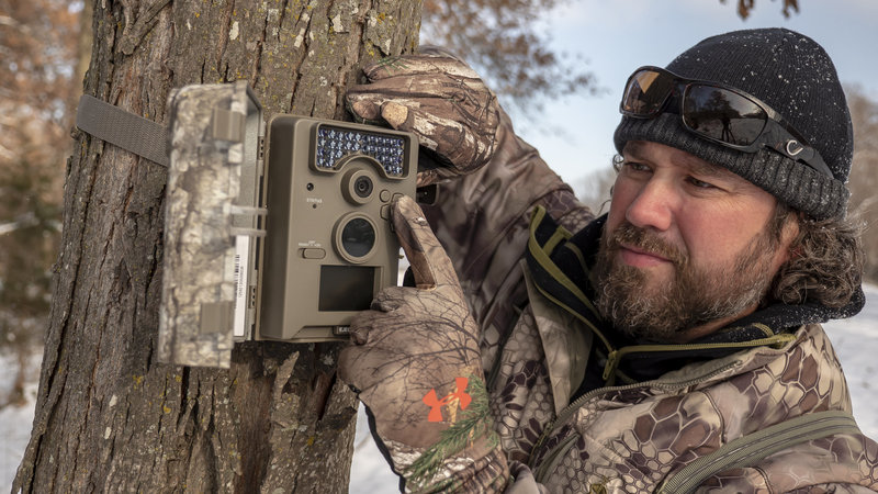 Raven 6 Studios in freezing temps while check trail camera pictures in Iowa