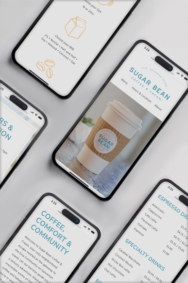 Sugar Bean Coffee & Cream Mobile Grid Mockup_Desktop