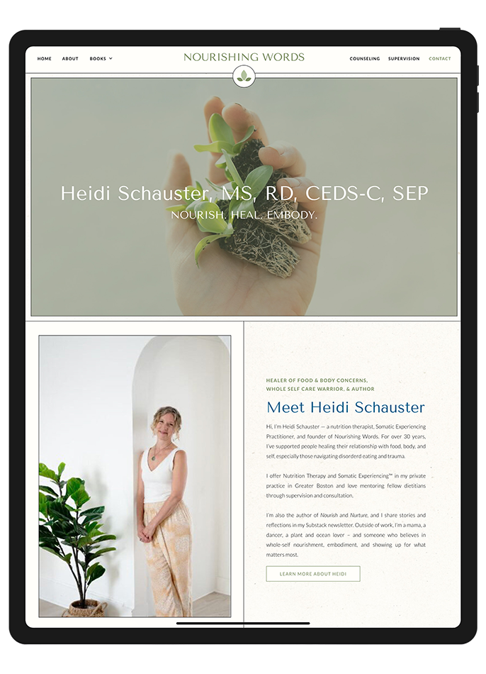 Nutrition-Author-Website