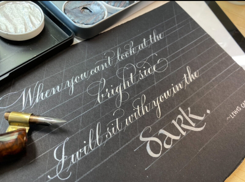 elegant calligraphy by Scribble Savvy from Washington DC