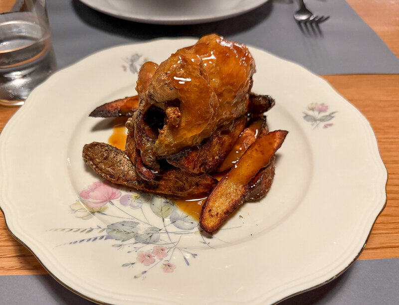 Quail at Osteria La Dritta in Lucca, Italy
