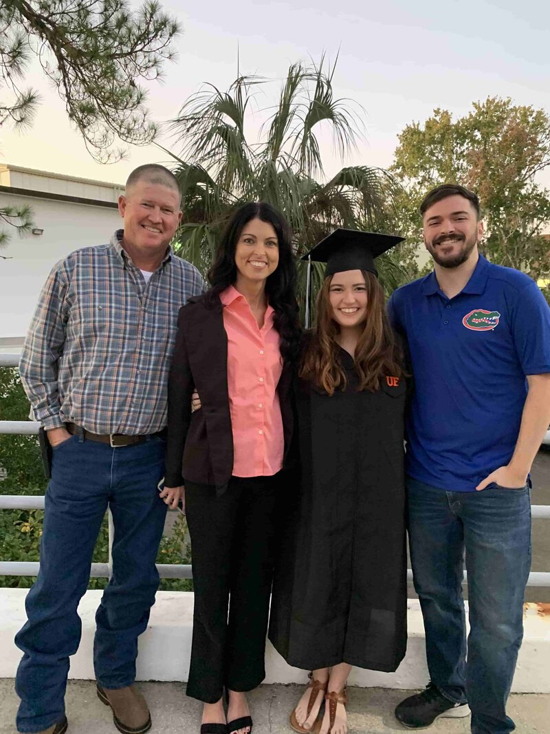 UF Graduation Photo with Family