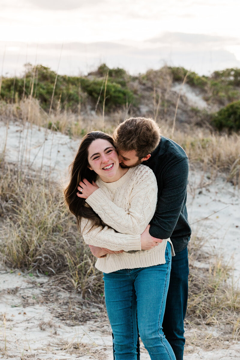 Surprise engagement session at wrightsville beach, nc