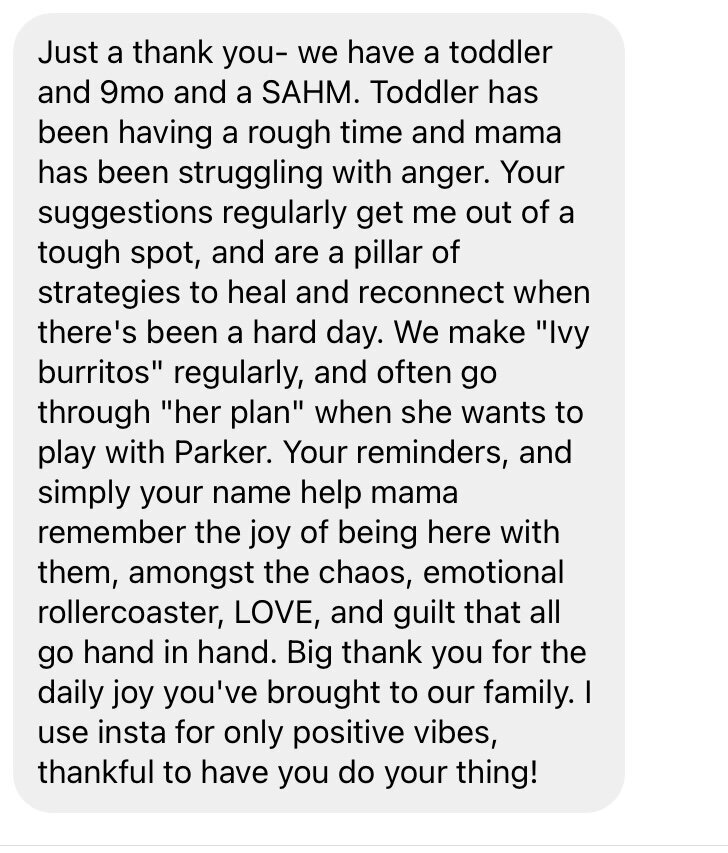 Parent testimonial