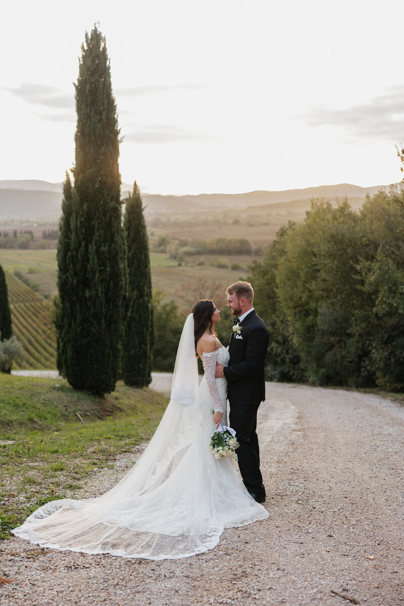 Bride and Groom in Italy