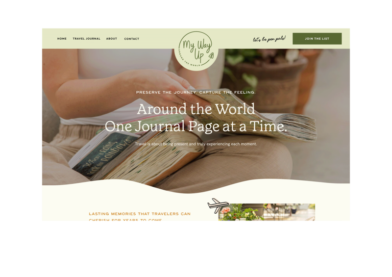 Custom Showit Website Design for Travel Products