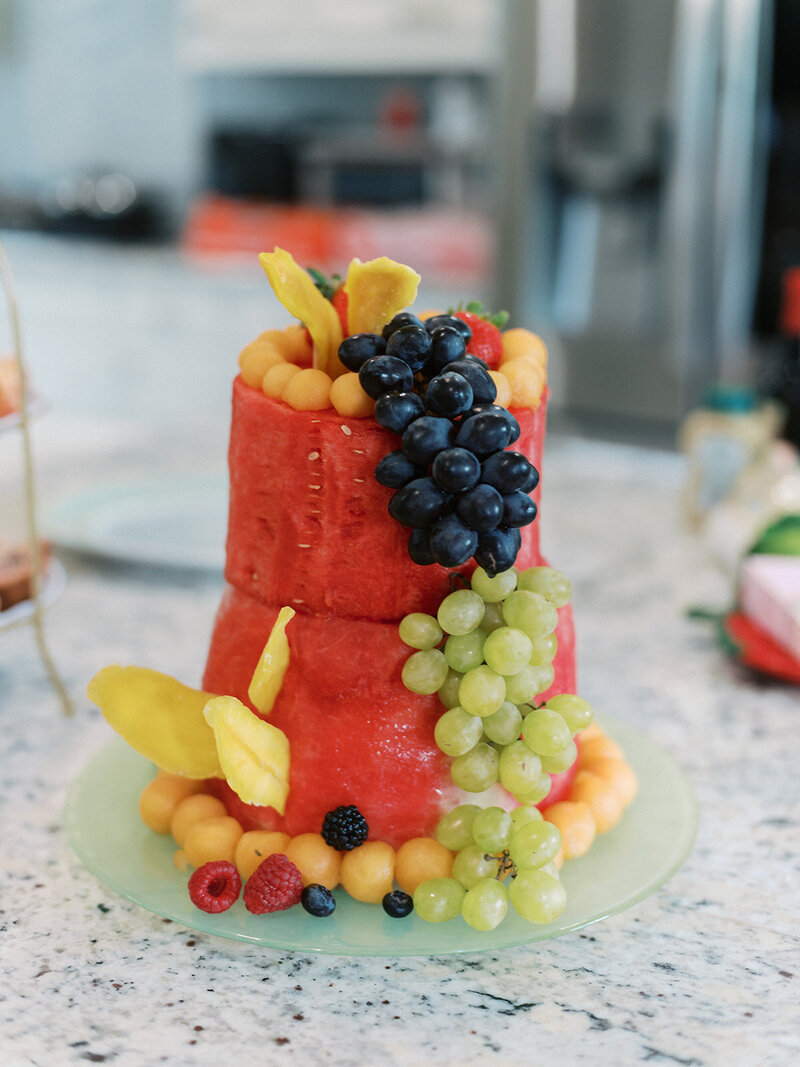 Fruit arrangement for party planned by Bianca Nichole and Co