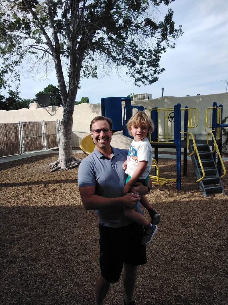 Parent with Child Smiling CPC Albuquerque Daycare