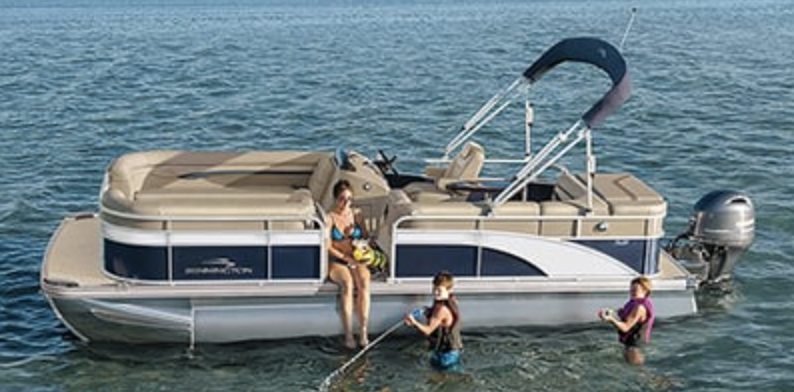 Pontoon for rent on sister lakes michigan