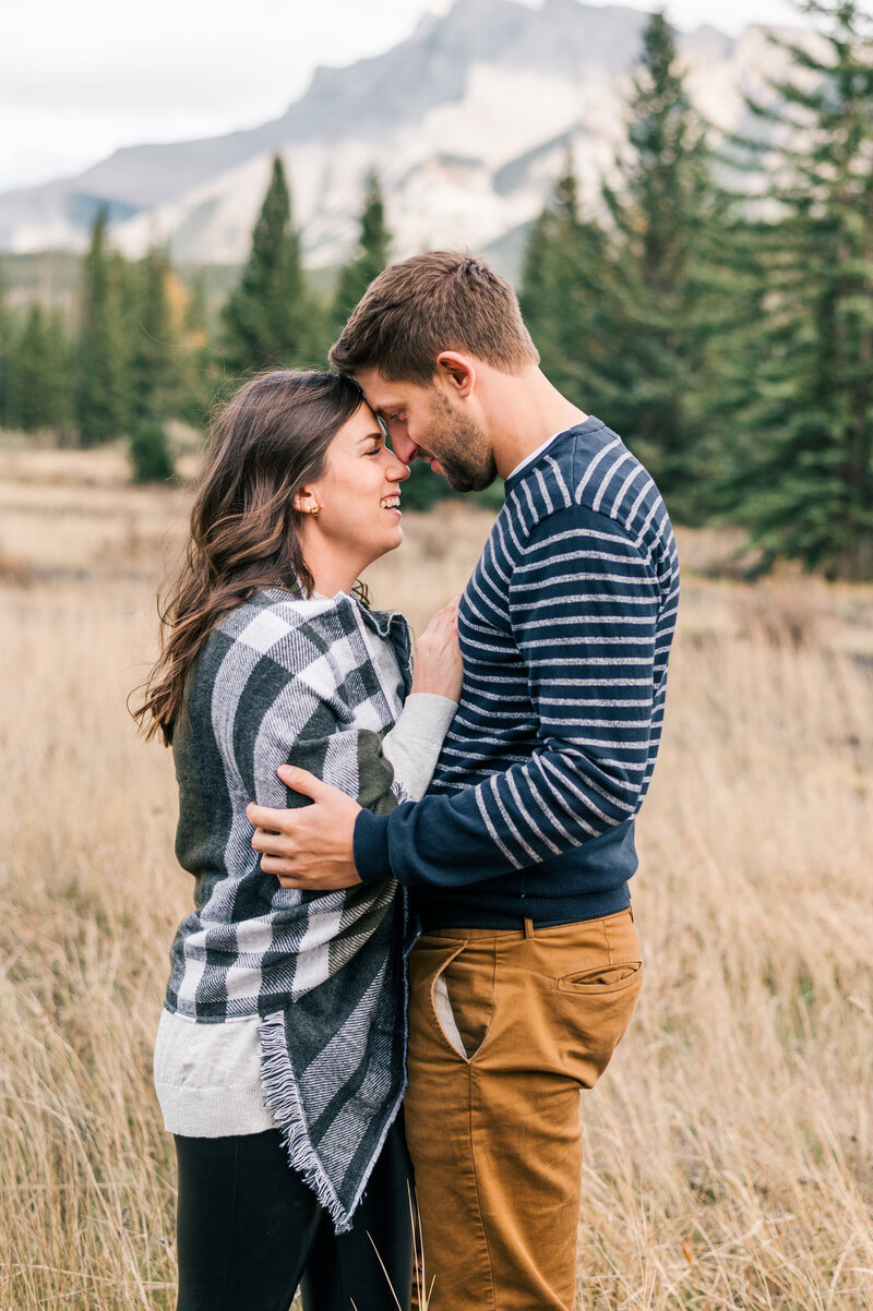 Mountain Engagement Session in Banff Alberta