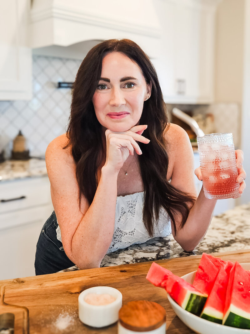 Woman making direct eye contact, inviting you to connect