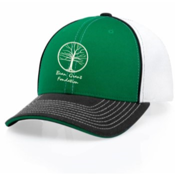 green white ball cap
