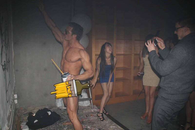 Brent Ray Fraser Waterfall Gallery After Hours Live Painting Performance 2013 - 18