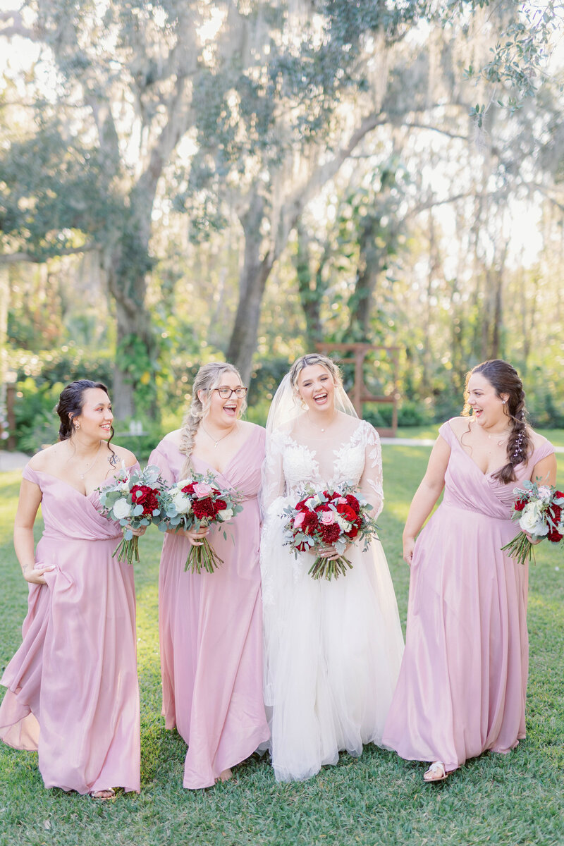 Bridesmaids portrait at Bakers Ranch