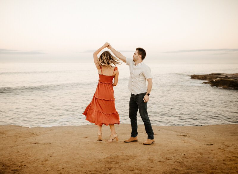 engagement session in san diego, california