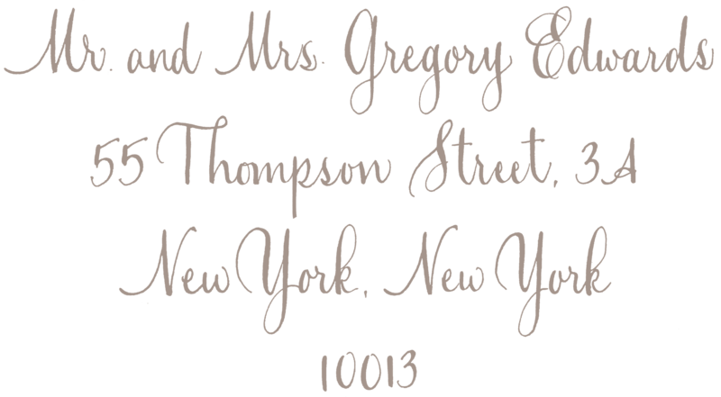 Monterey Calligraphy Style- Taupe