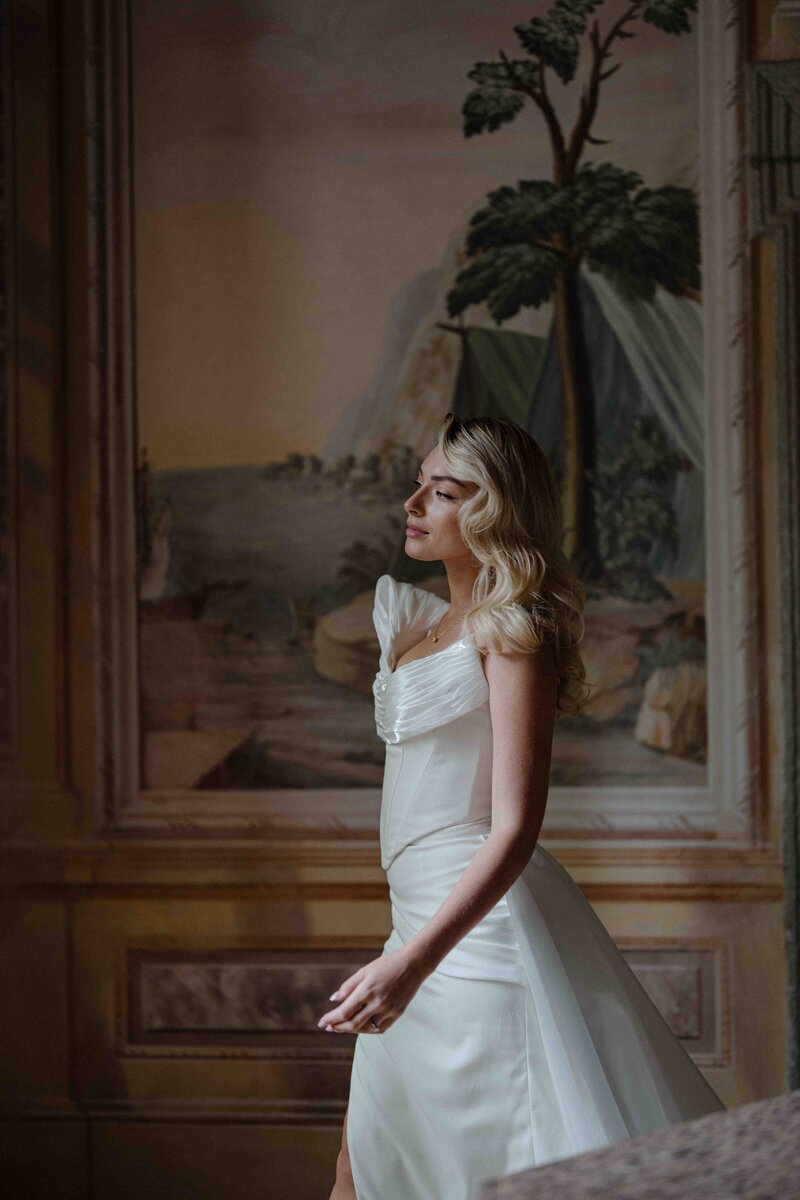 editorial wedding photography of bride in new zealand