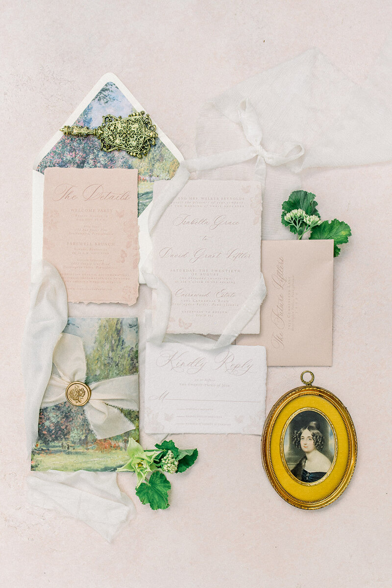 Exquisite Wedding Invitation Suite at The Ritz-Carlton, Laguna Niguel