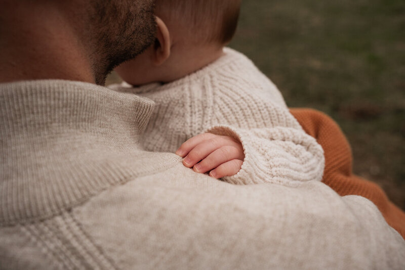 baby handje gezinsshoot