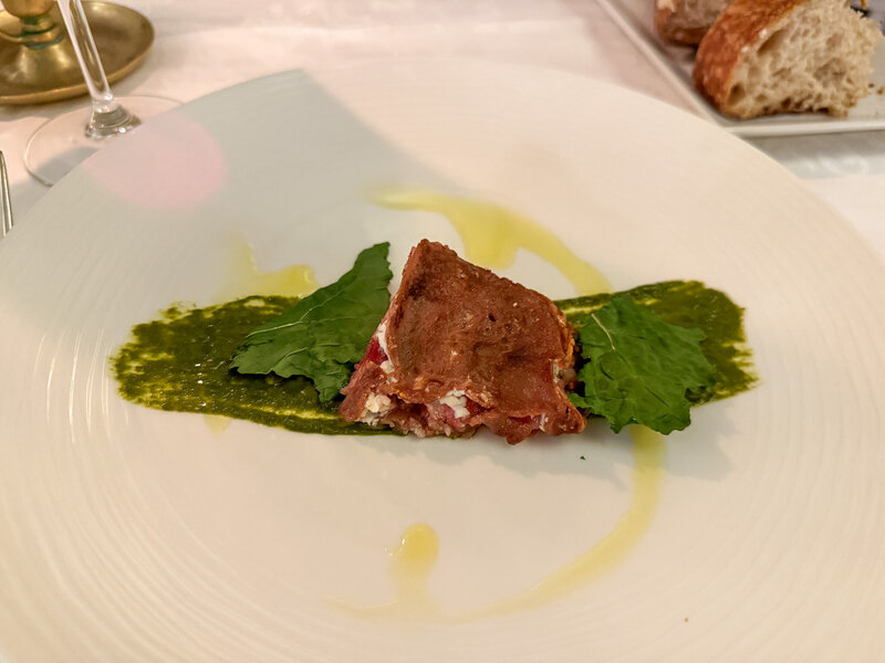 Neccio starter at Buca Di Sant'Antonio in Lucca, Italy