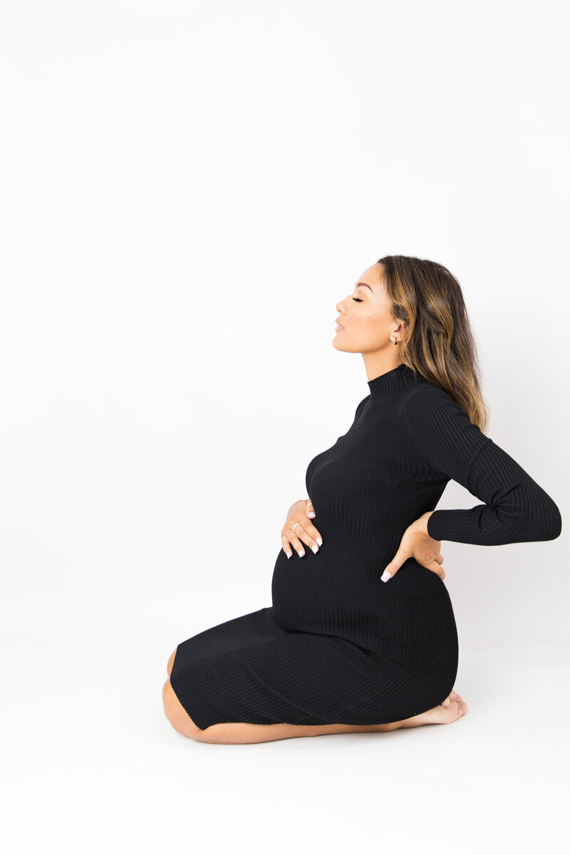 Motherhood captured at home on the pop-up studio.