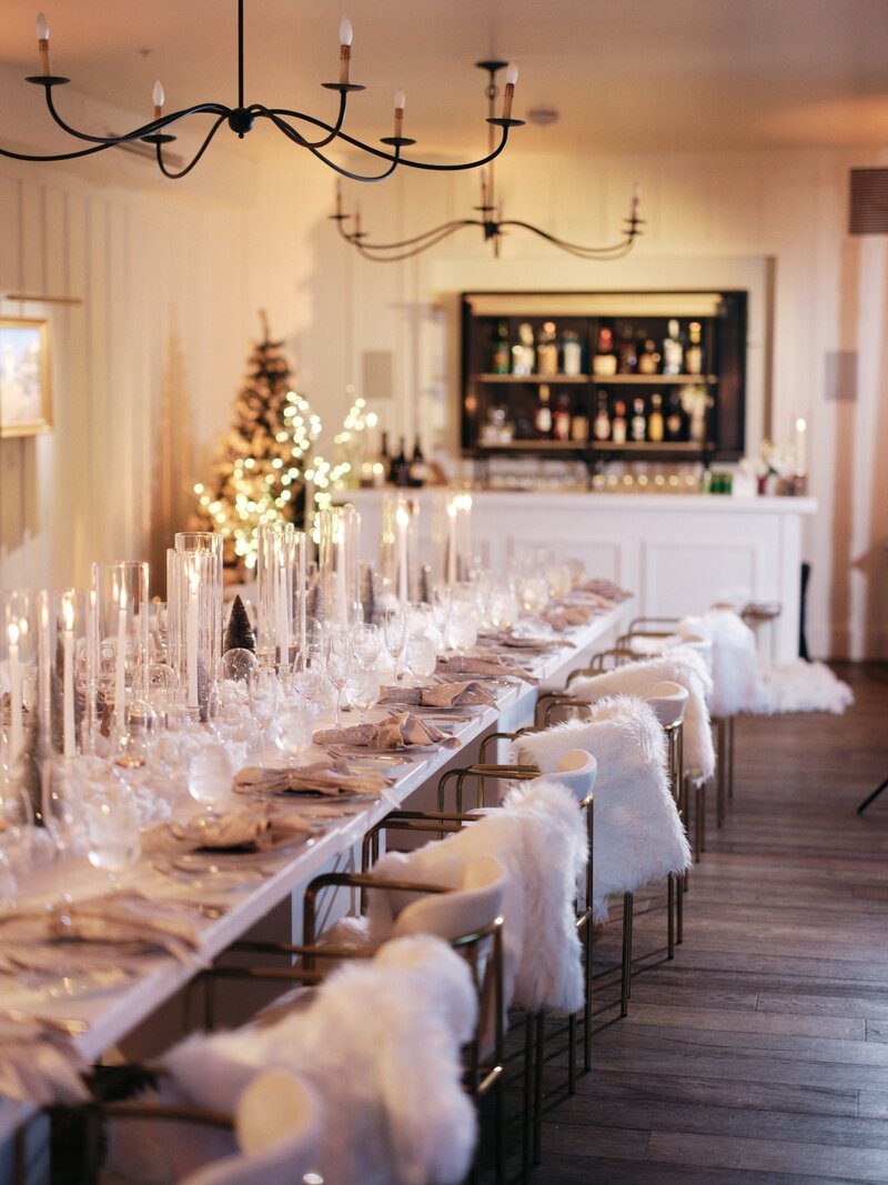 elegant holiday staff party