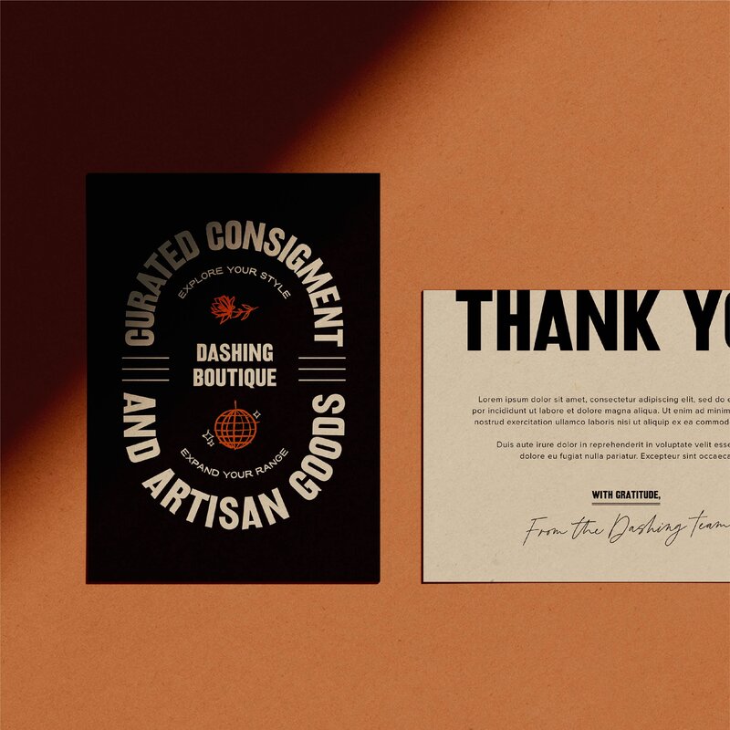 *Dashing Launch Graphic - Thank You Note Mockup