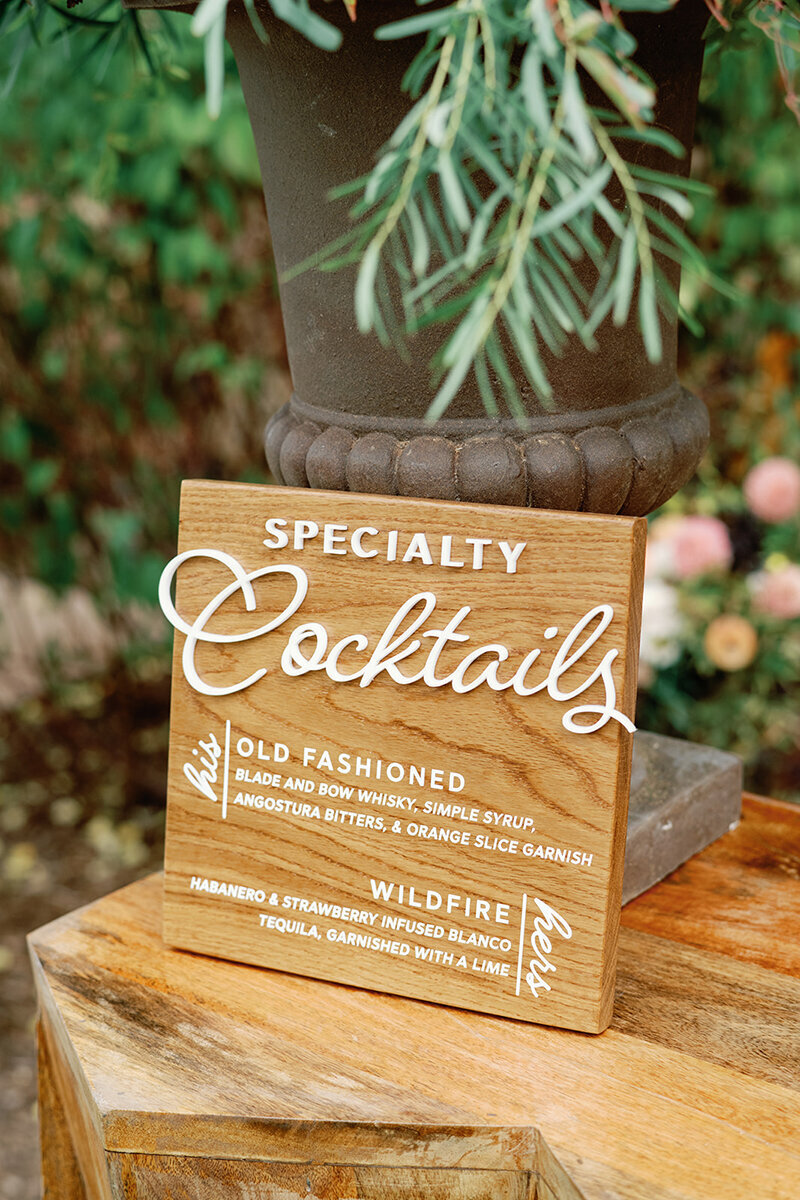 Wood Bar Sign