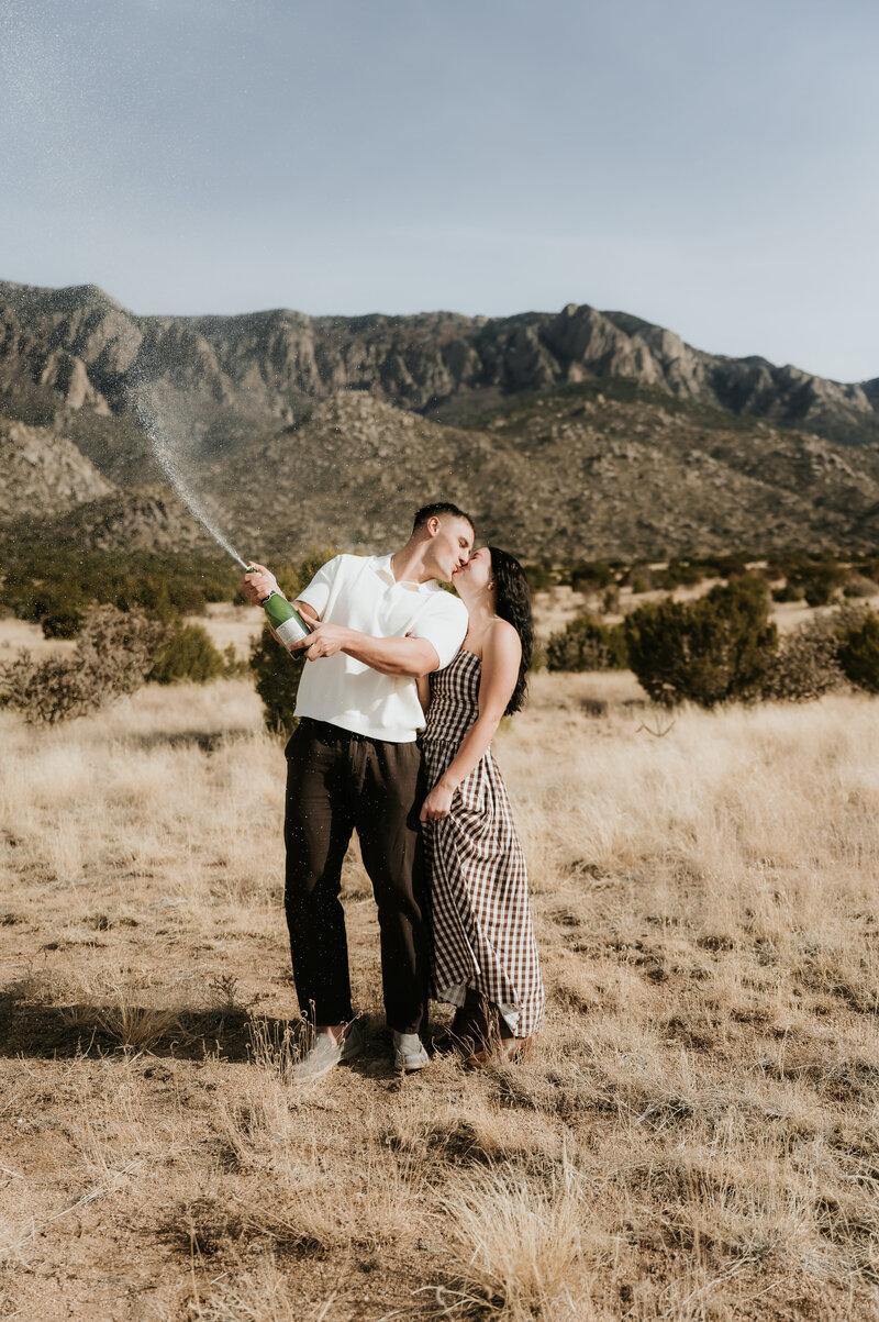Couple's engagement session in Old Town