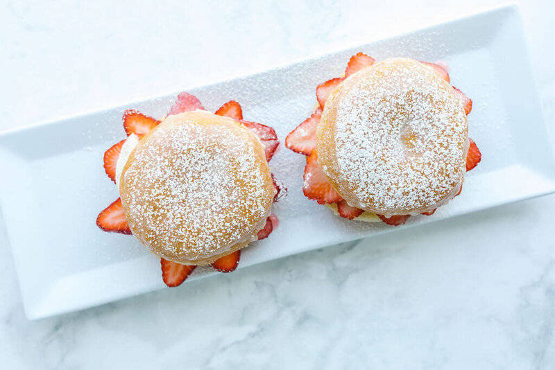 strawberry donuts