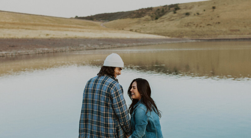 couple at the lake