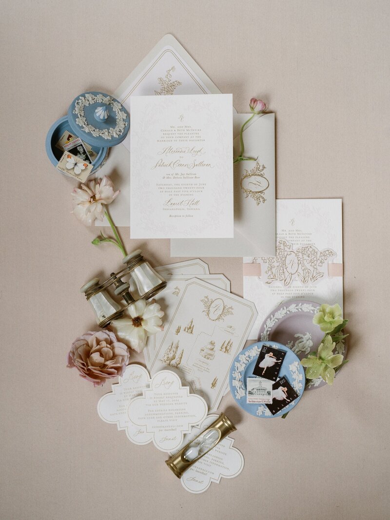 a unique wedding stationery suite