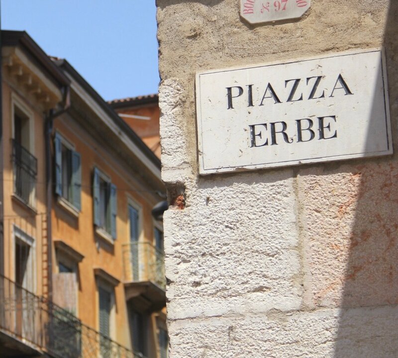 Pizza Erbe in Verona Italy 