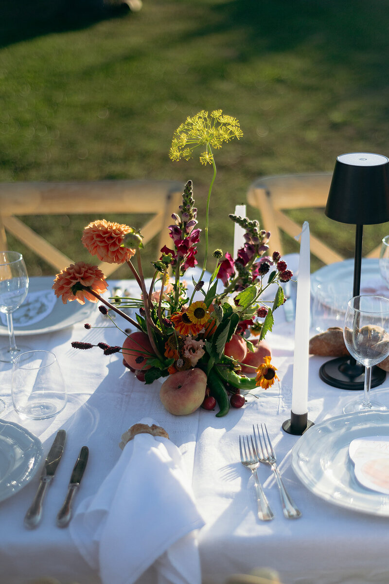 Wedding Table Vegetable and Flower Provence