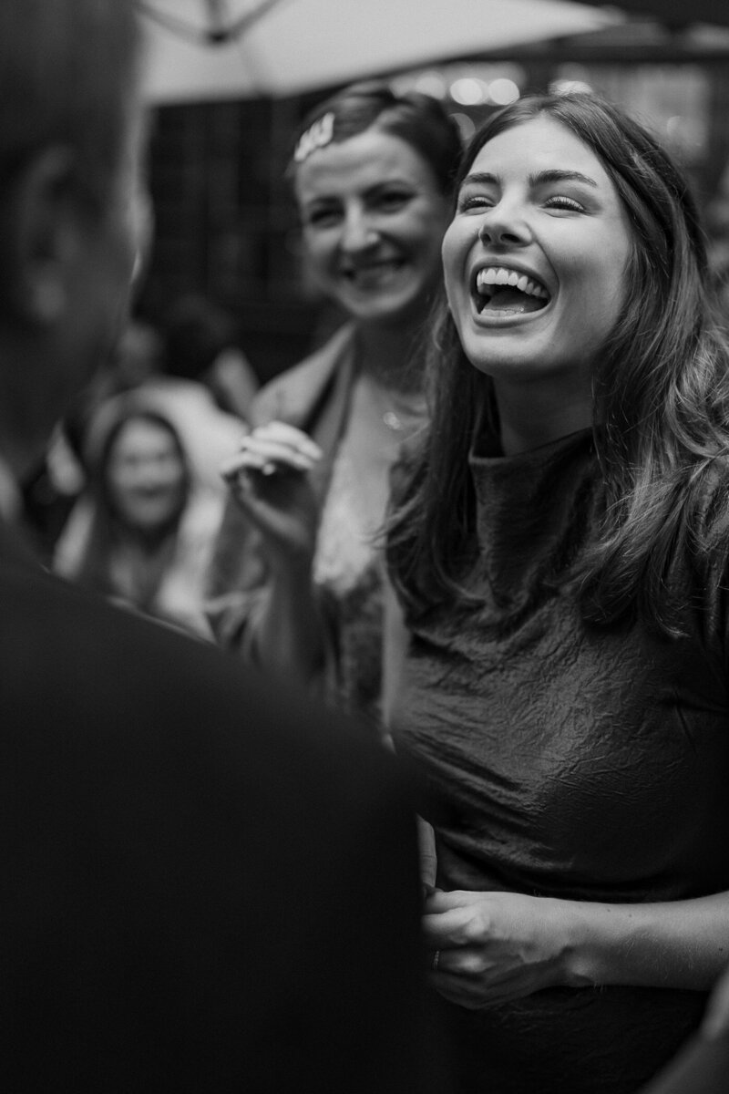 Wedding photographer captures couple taking a stroll hand in hand at their french chateau wedding.